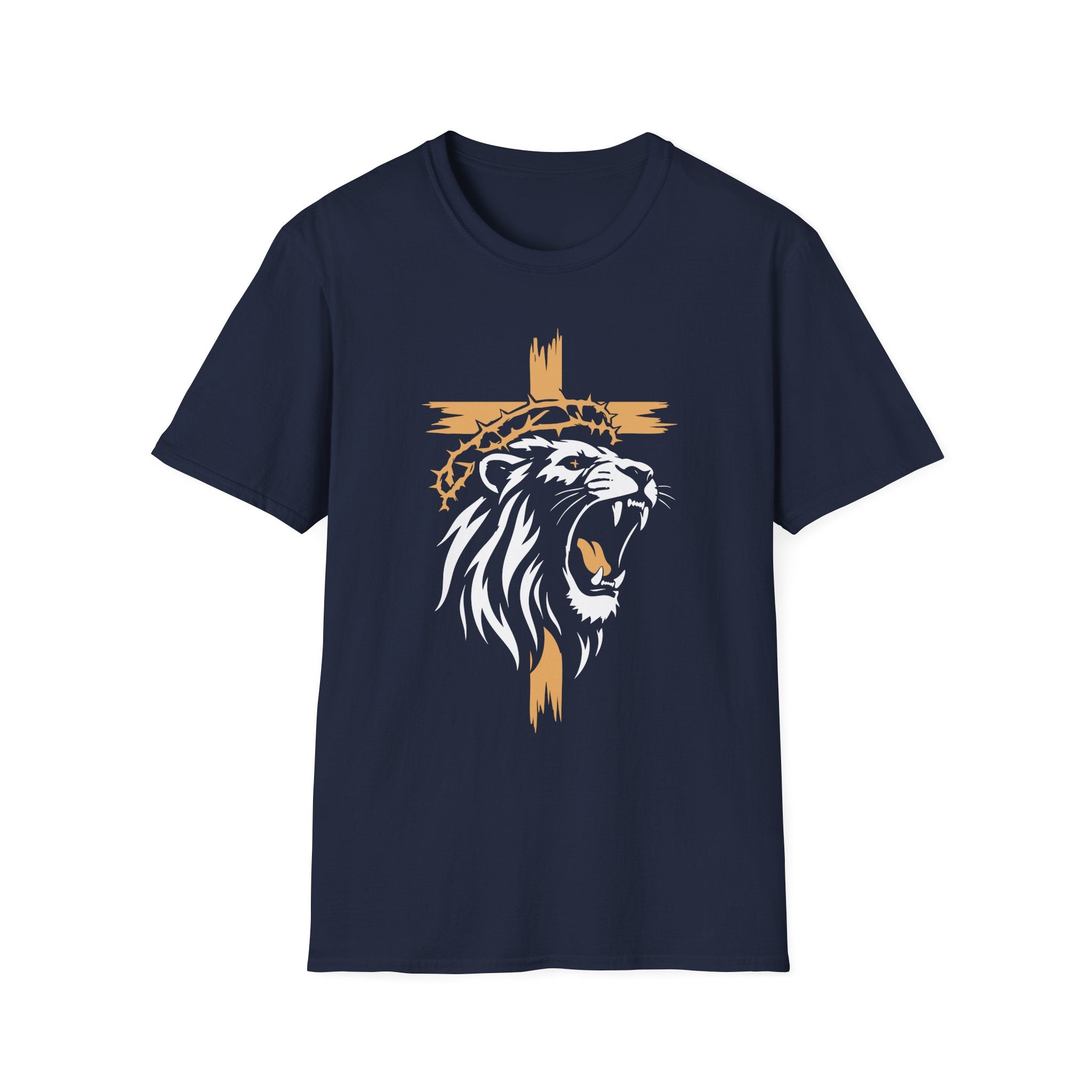 LION CROSS CROWN OF THORNS T-Shirt
