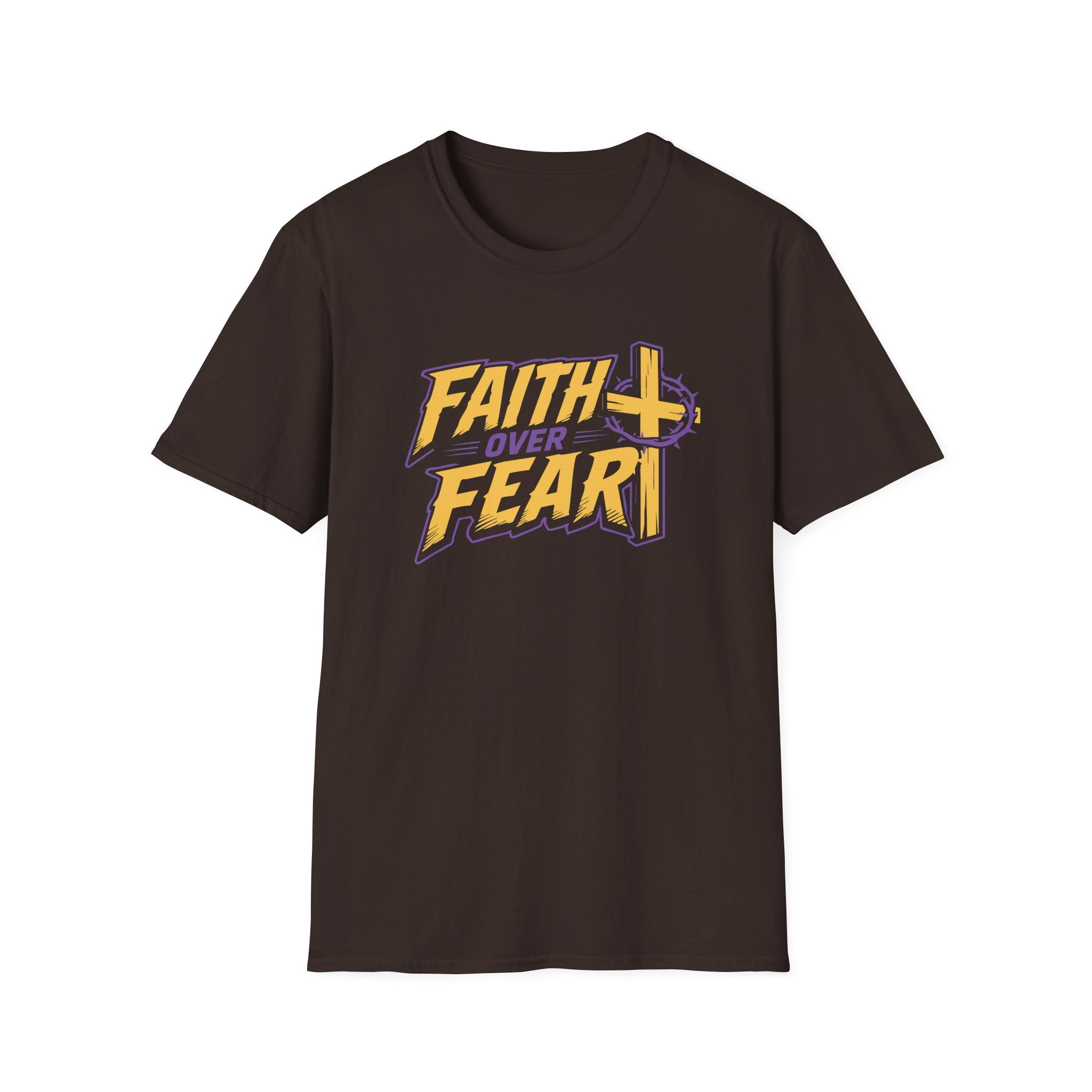 FAITH OVER FEAR YELLOW PURPLE 1 T-Shirt