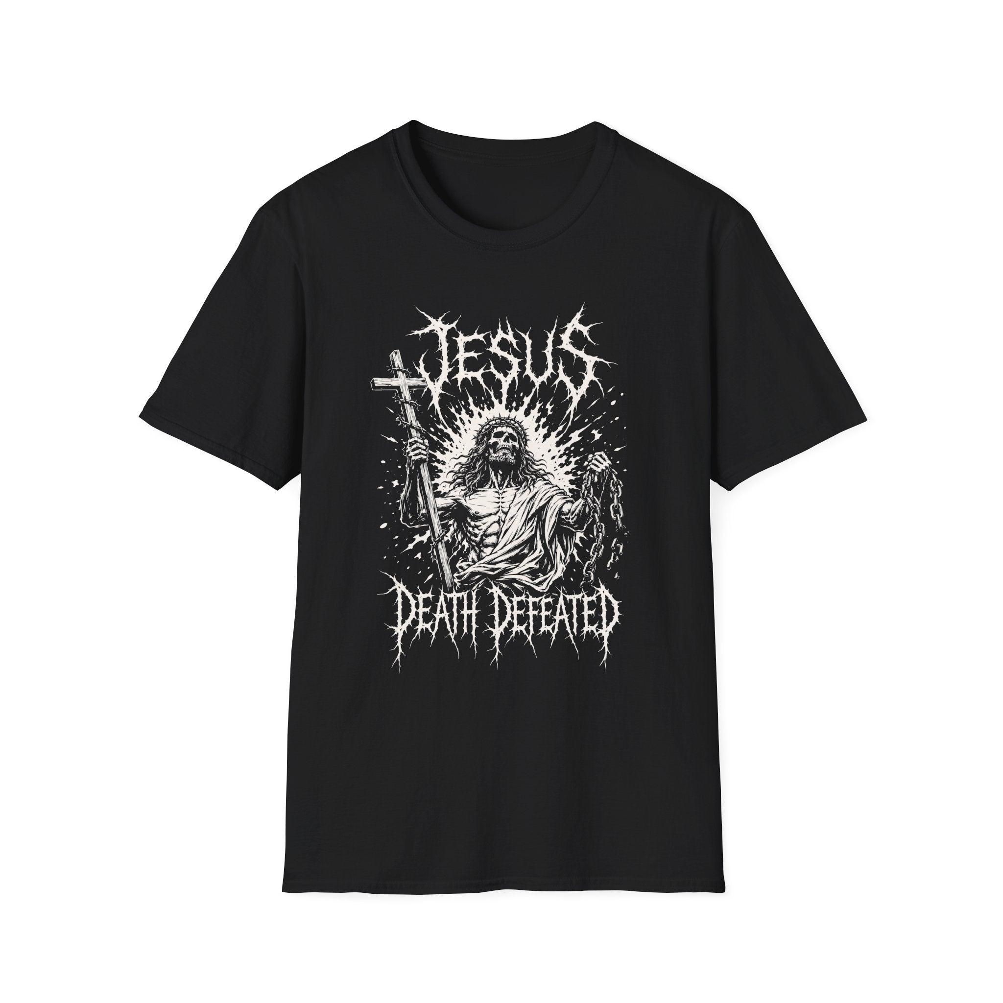 JESUS DEATH DEFEATED METAL T-Shirt