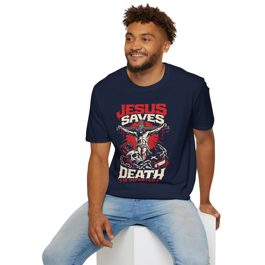JESUS SAVES DEATH IS DEFEATED T-Shirt