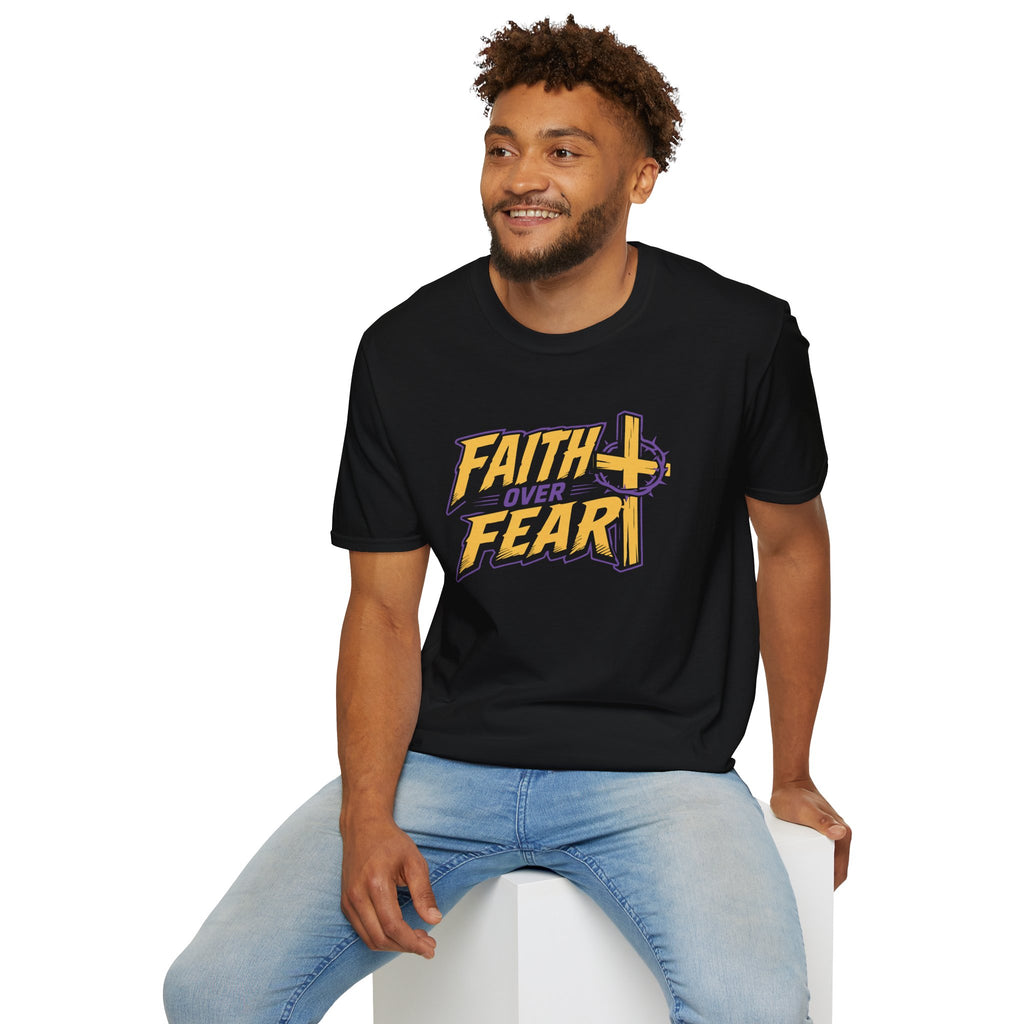 FAITH OVER FEAR YELLOW PURPLE 1 T-Shirt