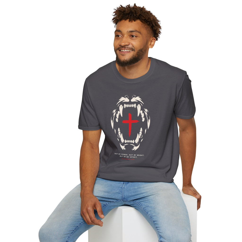 NOT BY POWER LION CROSS T-Shirt