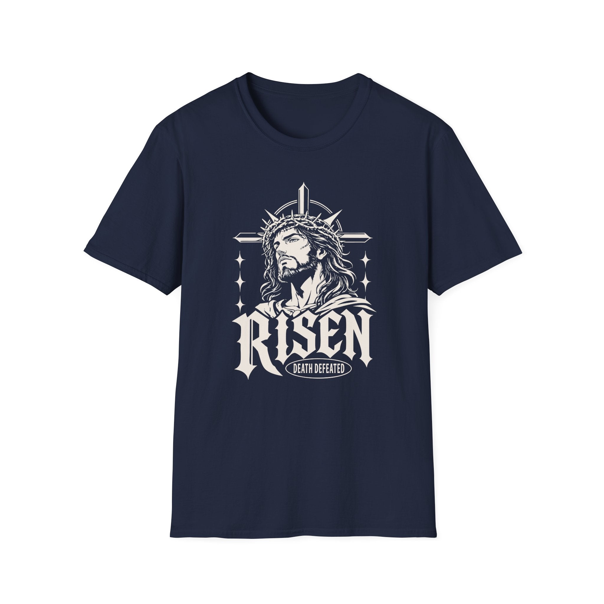 RISEN DEATH DEFEATED JESUS MANGA T-Shirt