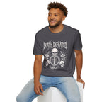 DEATH DEFEATED SKULL CIRCLE METAL T-Shirt