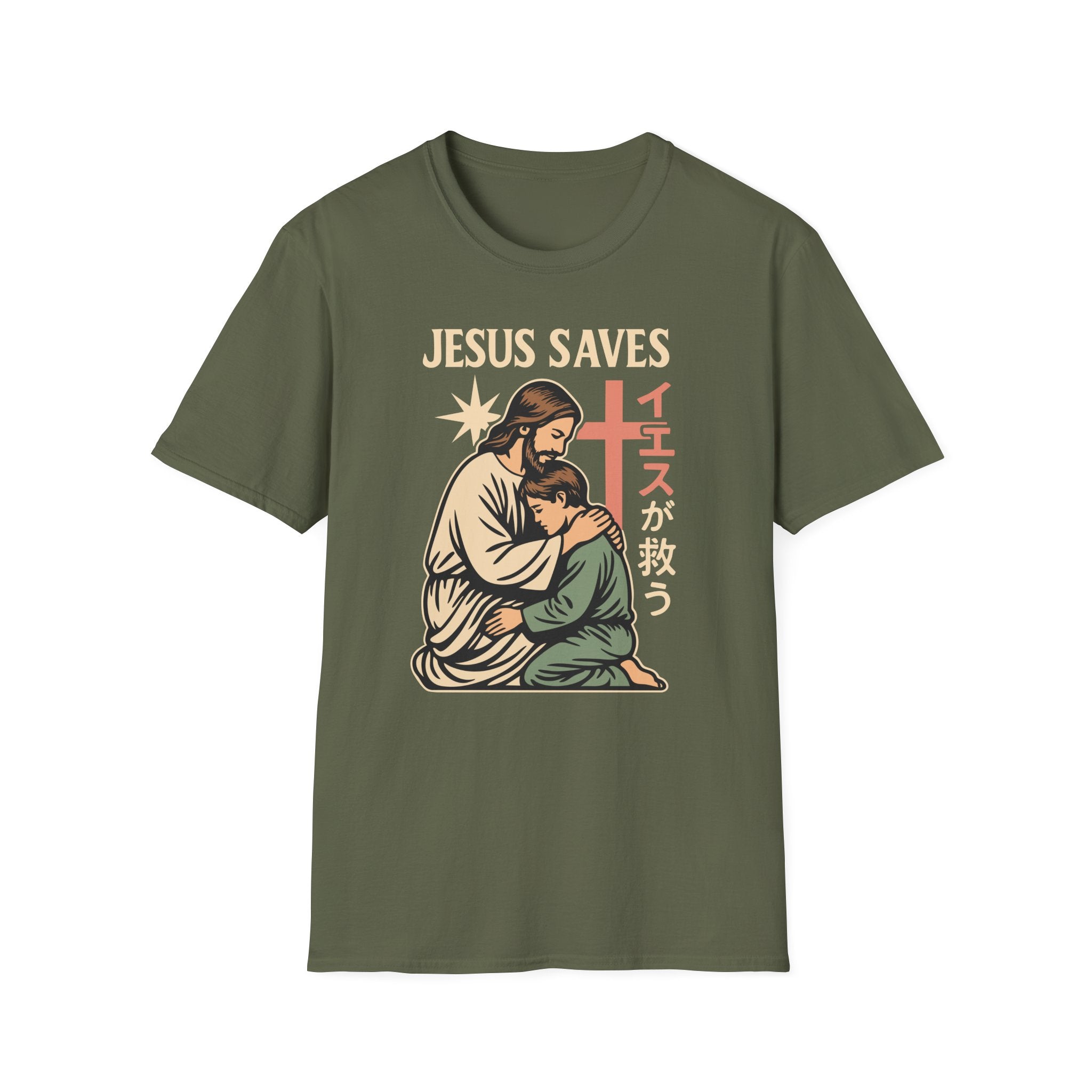 MANGA JESUS SAVES T-Shirt