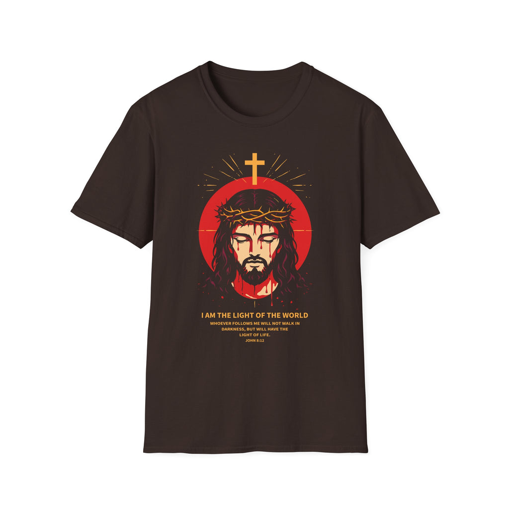 I AM THE LIGHT OF THE WORLD more text T-Shirt