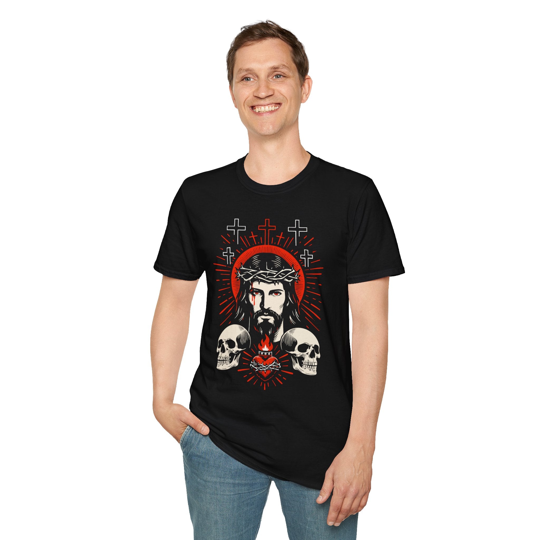 JESUS TWO SKULLS T-Shirt