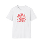 WALK BY FAITH TRIP ANYWAY RED PIXEL T-Shirt