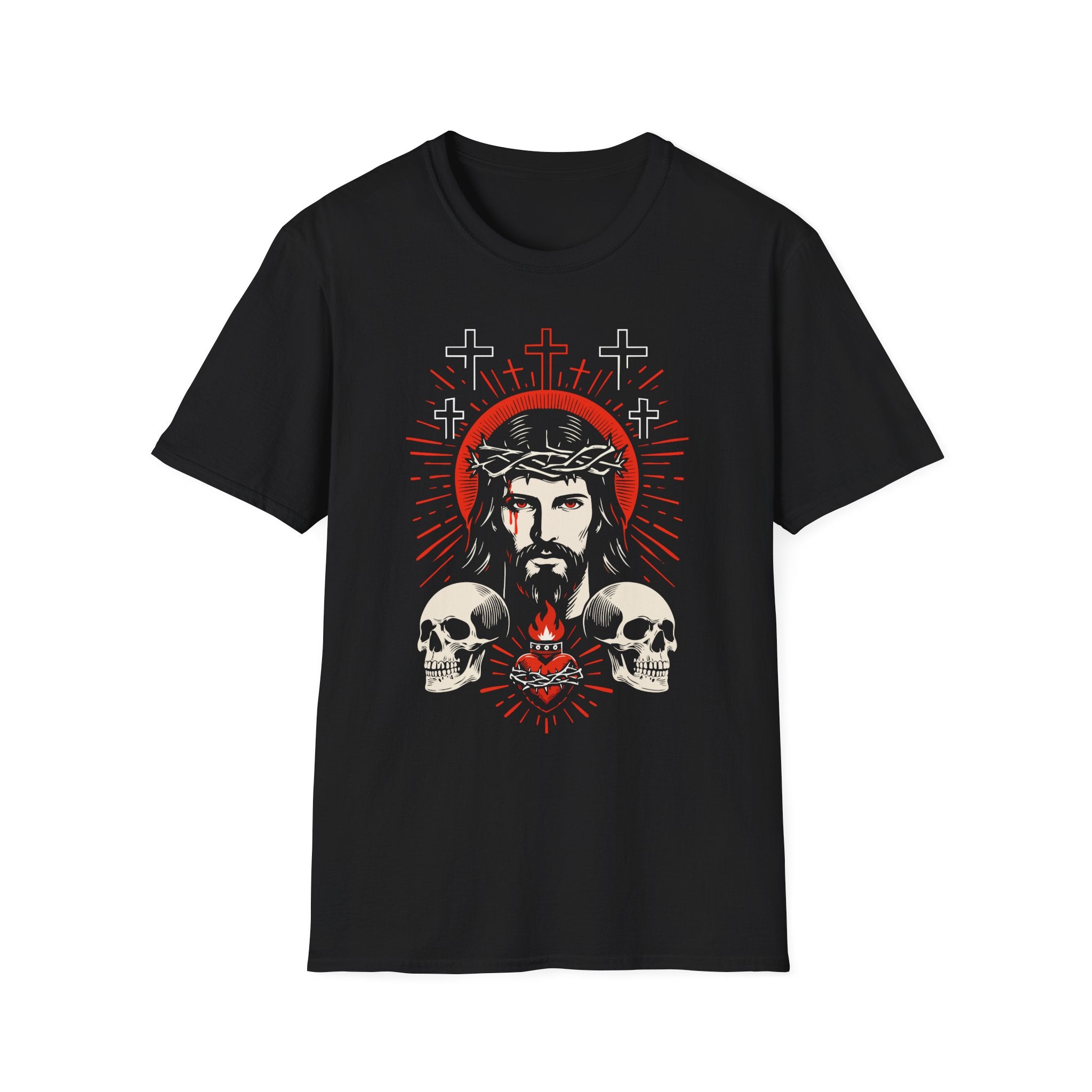 JESUS TWO SKULLS T-Shirt