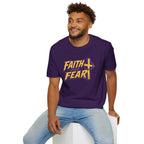 FAITH OVER FEAR YELLOW PURPLE 1 T-Shirt