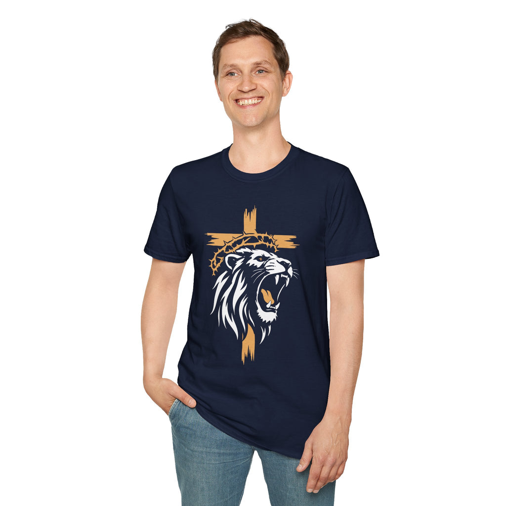 LION CROSS CROWN OF THORNS T-Shirt