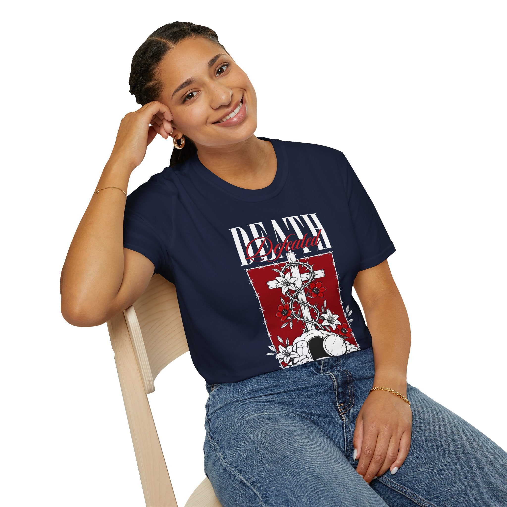 DEATH DEFEATED THE TOMB IS EMPTY T-Shirt