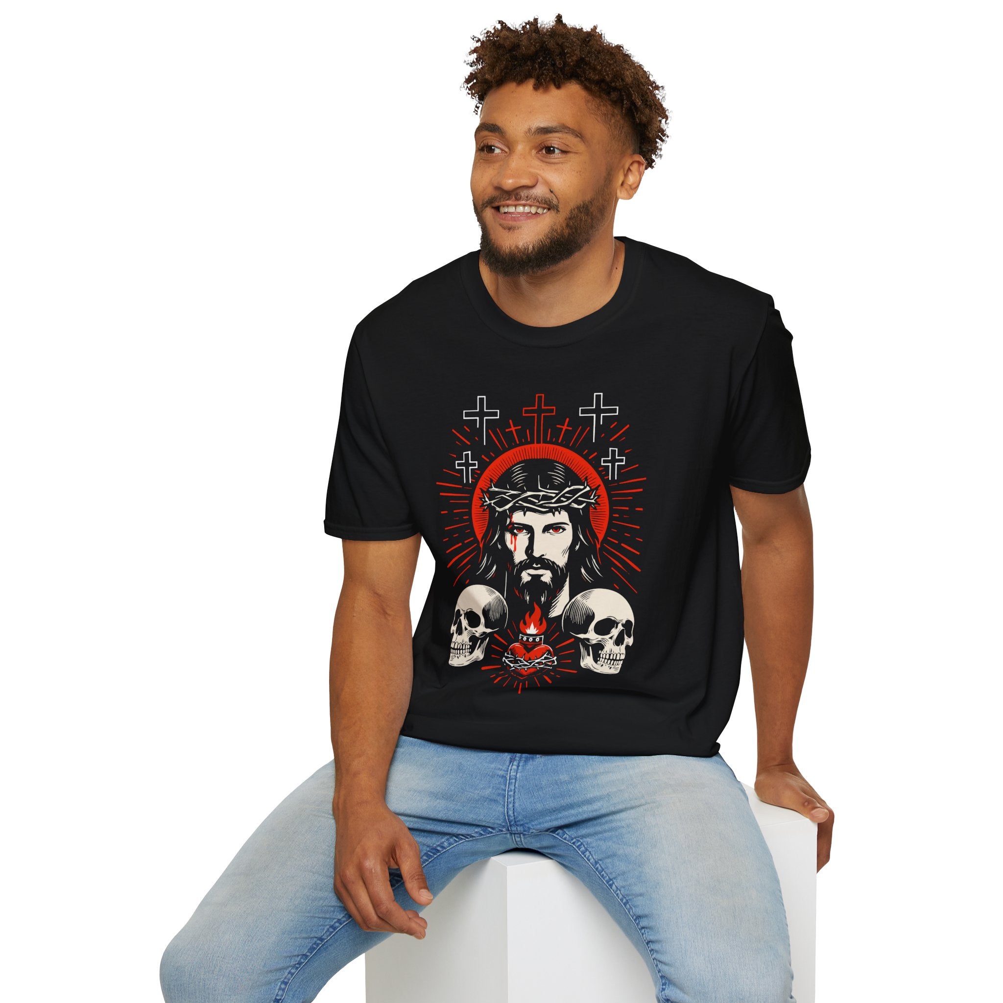 JESUS TWO SKULLS T-Shirt