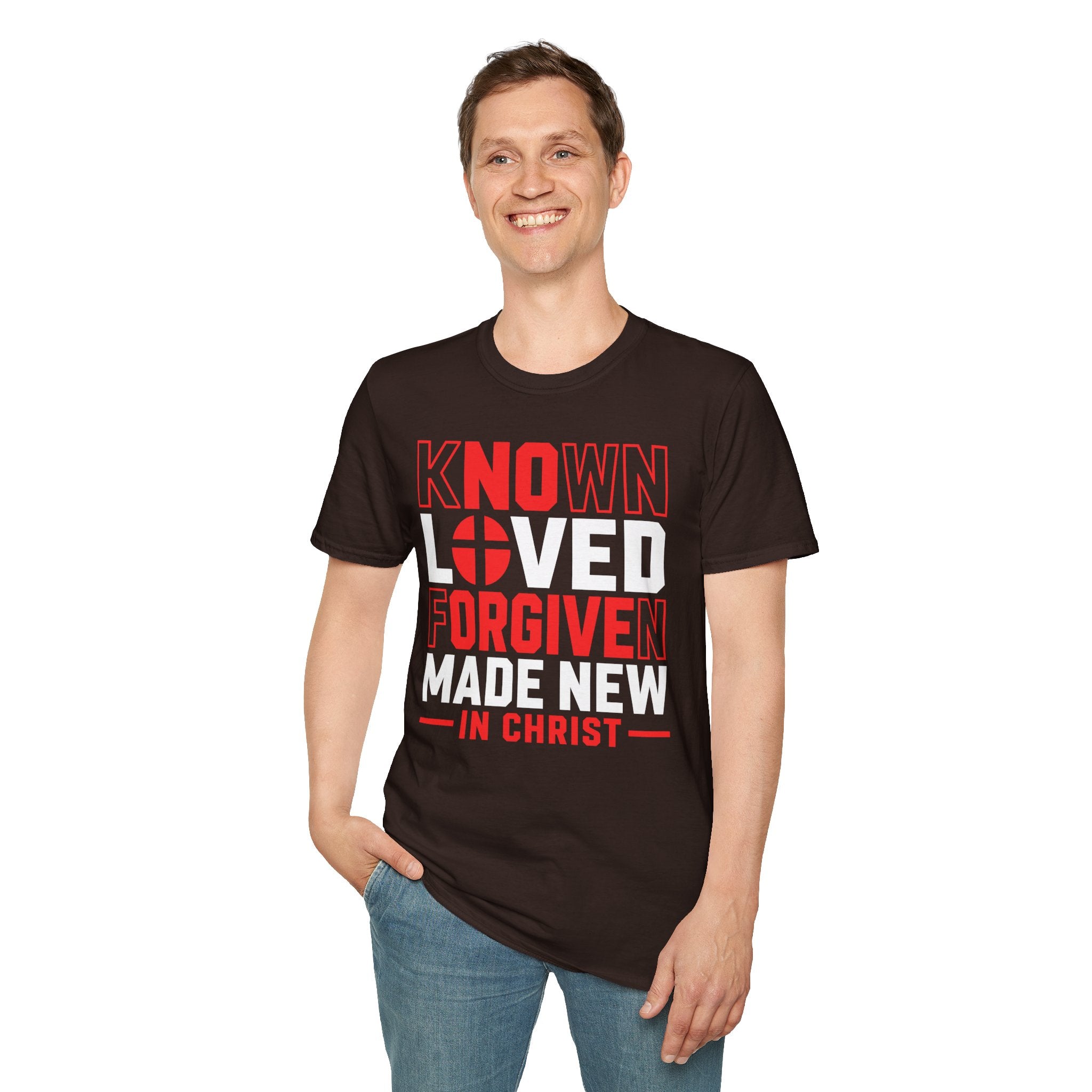 KNOWN LOVED FORGIVEN MADE NEW IN CHRIST T-Shirt