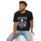 DEATH DEFEATED SKULL CIRCLE METAL T-Shirt