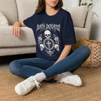 DEATH DEFEATED SKULL CIRCLE METAL T-Shirt