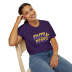 FAITH OVER FEAR YELLOW PURPLE 2 T-Shirt