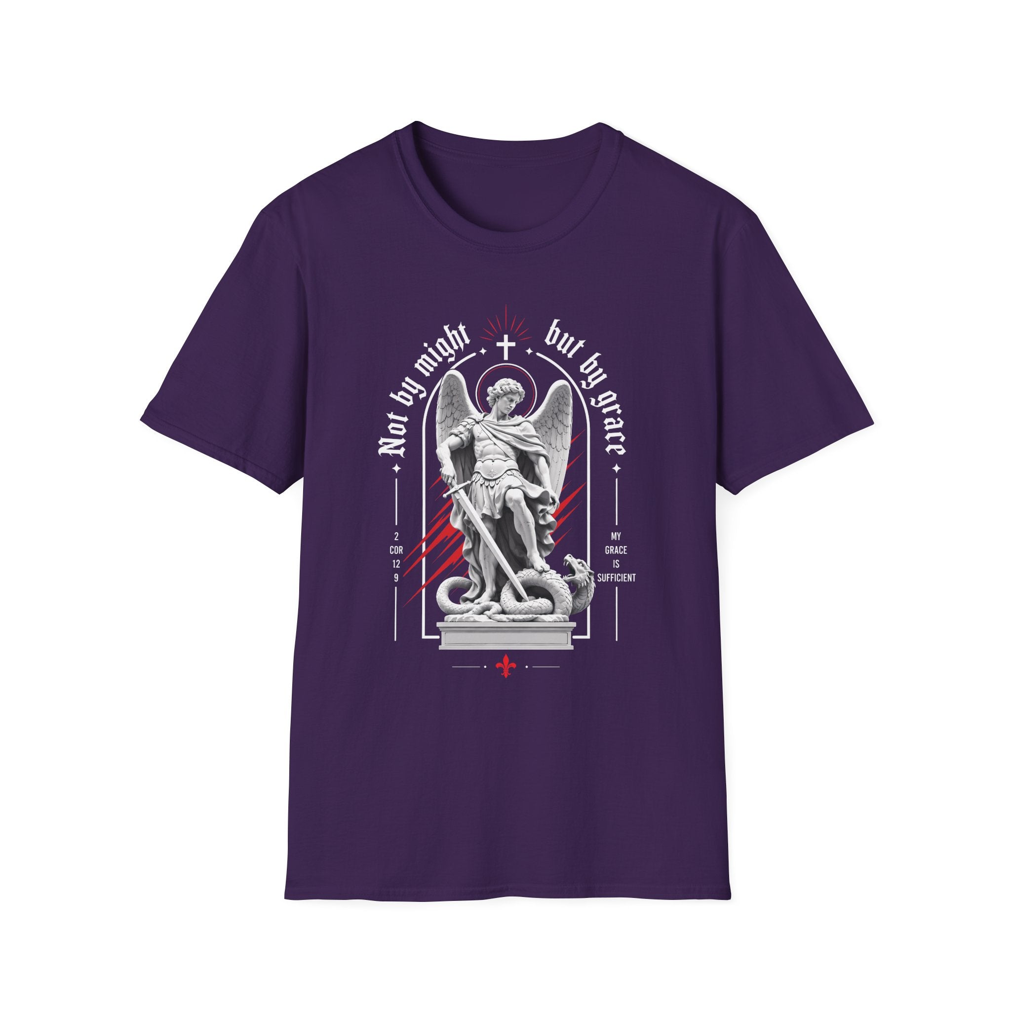NOT BY MIGHT BUT BY GRACE RENAISSANCE STATUE T-Shirt