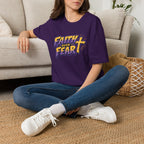 FAITH OVER FEAR YELLOW PURPLE 2 T-Shirt