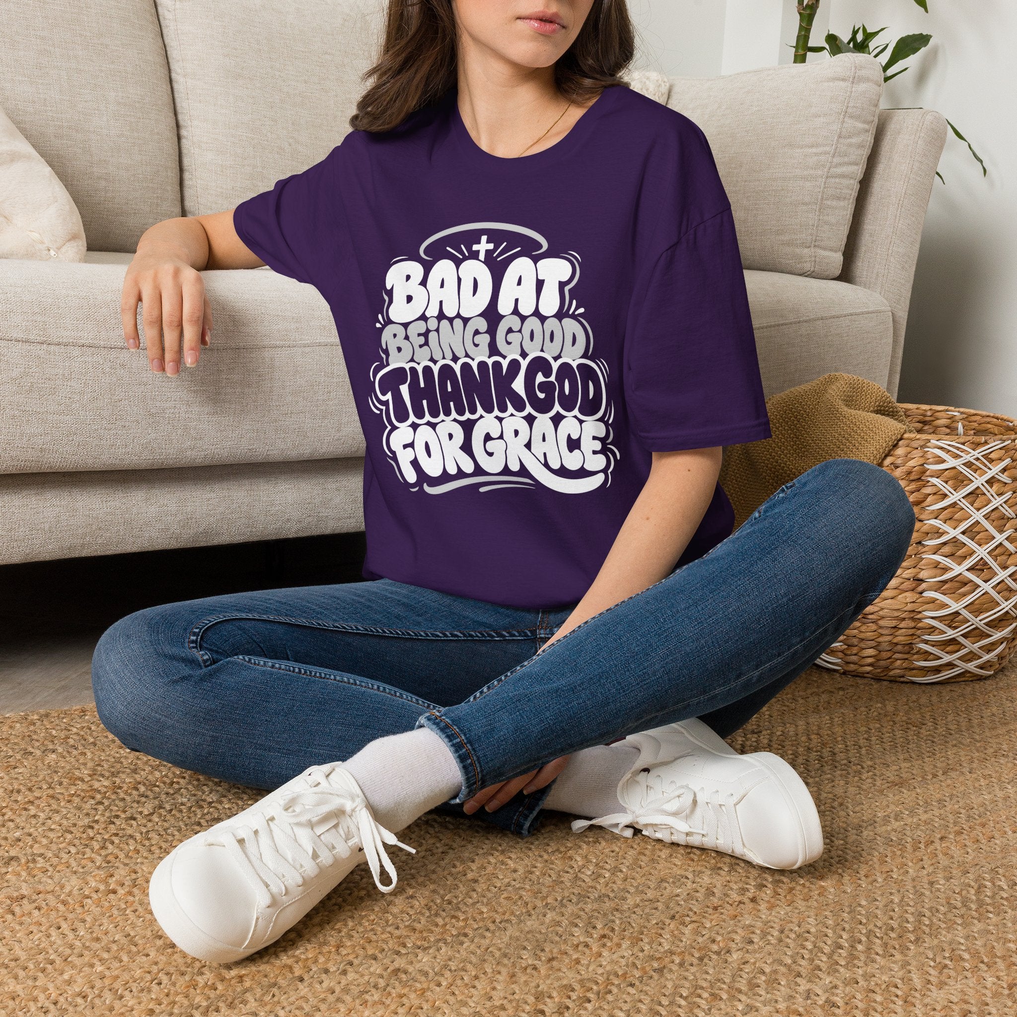 BAD AT BEING GOOD THANK GOD FOR GRACE T-Shirt