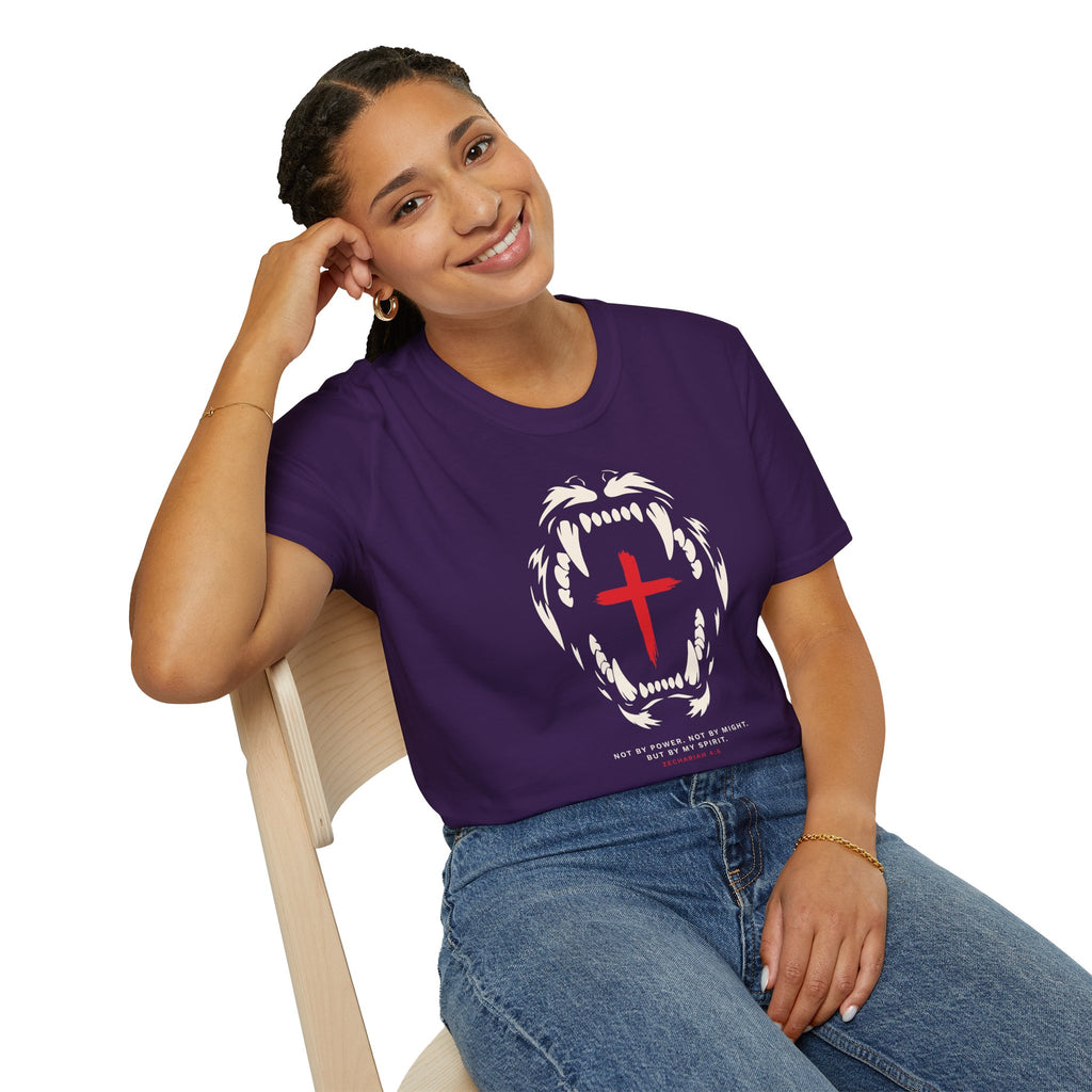 NOT BY POWER LION CROSS T-Shirt
