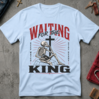 Waiting for the King Christian T-shirt in Light Blue