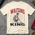 Waiting for the King Christian T-shirt in Natural