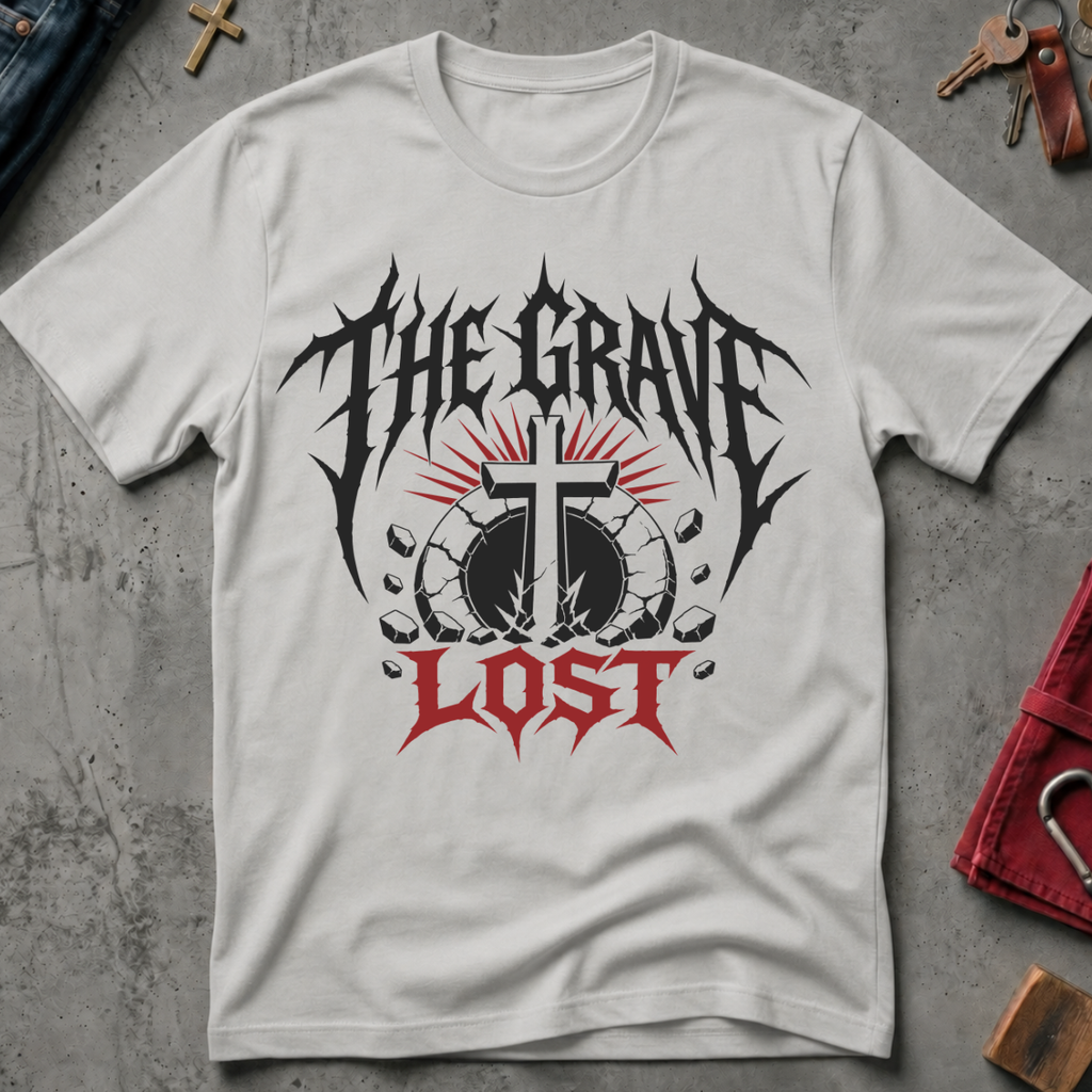 The Grave Lost Christian T-shirt in Ice Grey