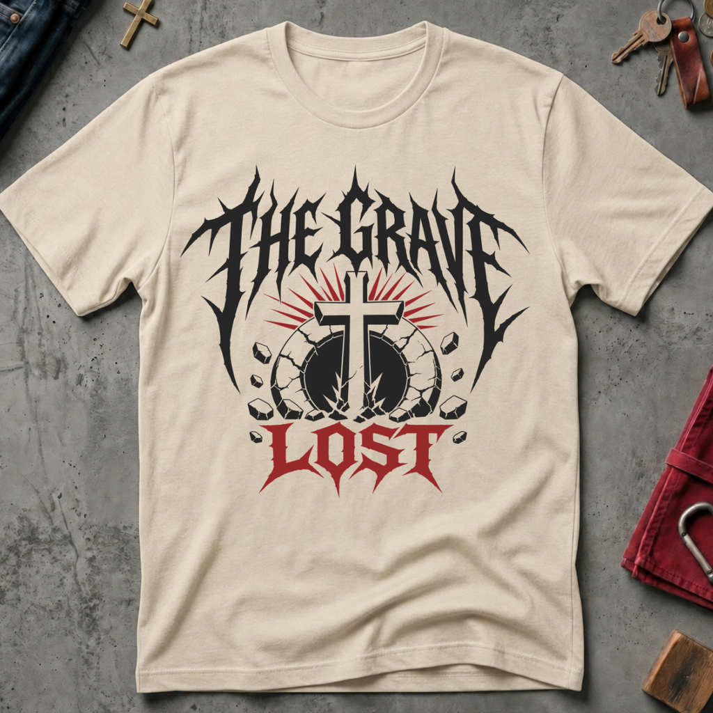 The Grave Lost Christian T-shirt in Sand