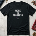 Work in Progress Christian T-shirt in Black