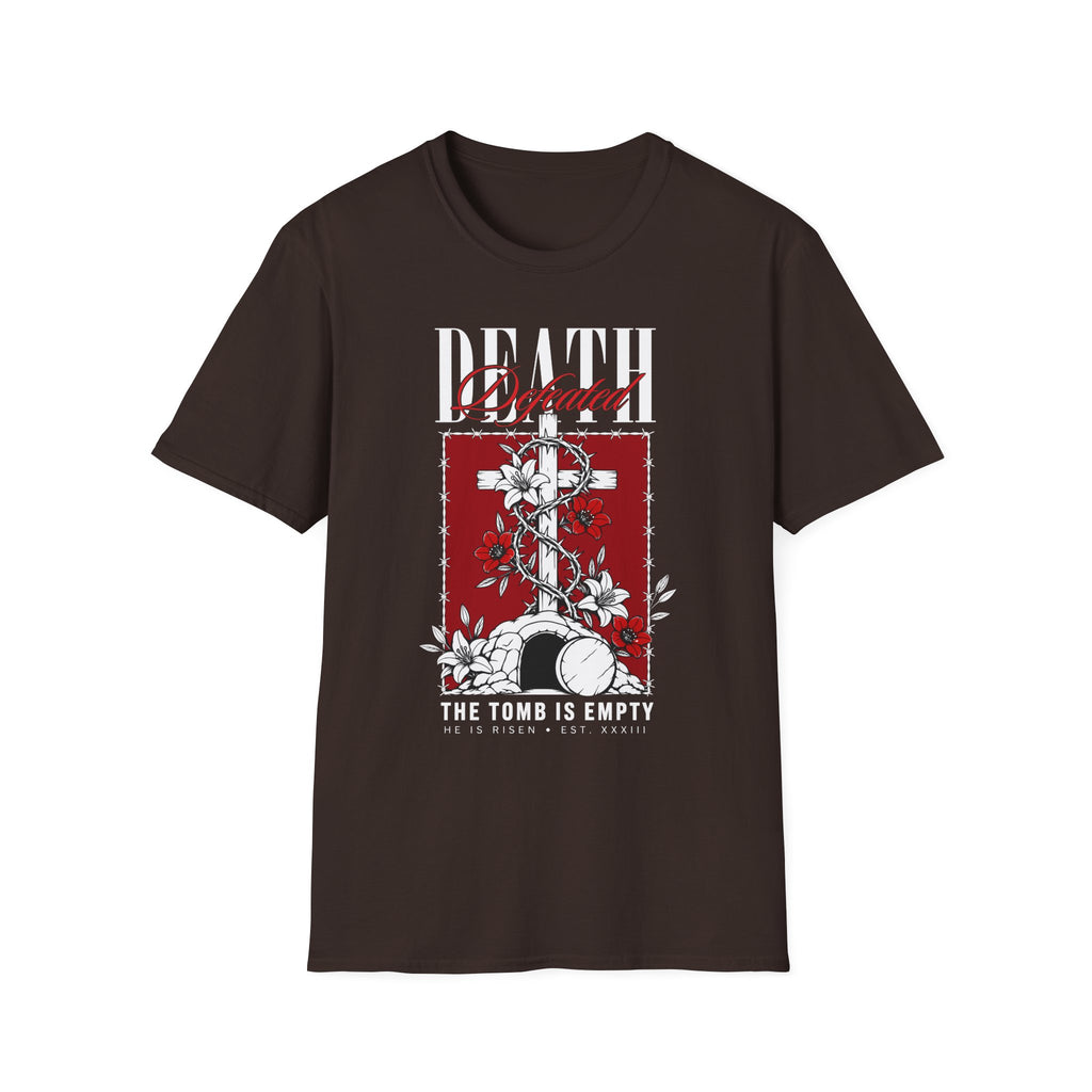 DEATH DEFEATED THE TOMB IS EMPTY T-Shirt