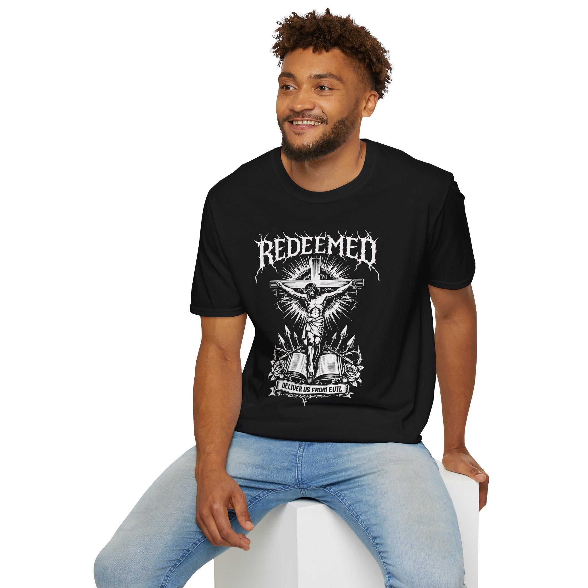 REDEEMED JESUS CROSS METAL T-Shirt