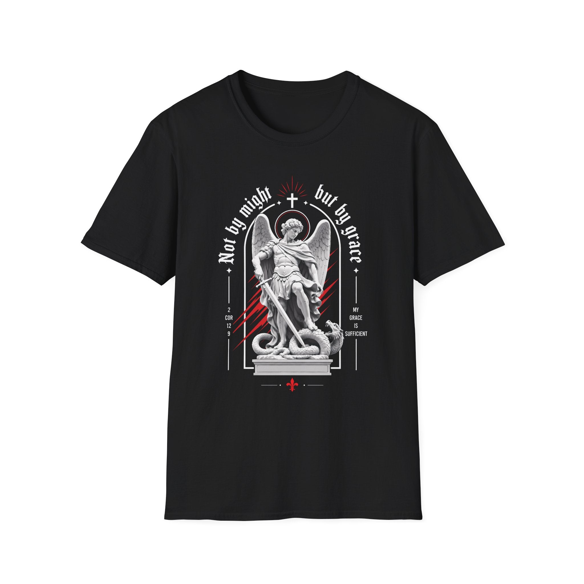 NOT BY MIGHT BUT BY GRACE RENAISSANCE STATUE T-Shirt
