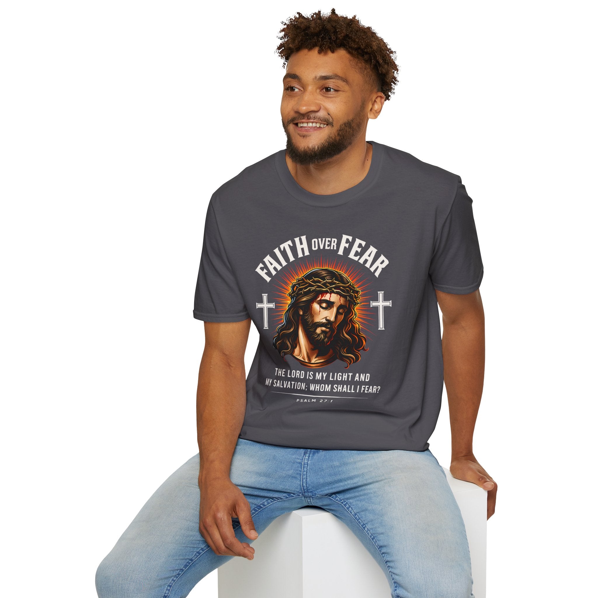 FAITH OVER FEAR JESUS CROWN OF THORNS T-Shirt