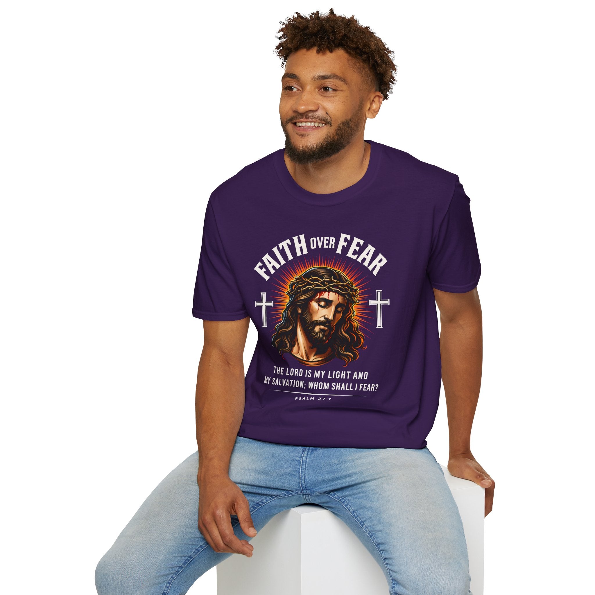 FAITH OVER FEAR JESUS CROWN OF THORNS T-Shirt