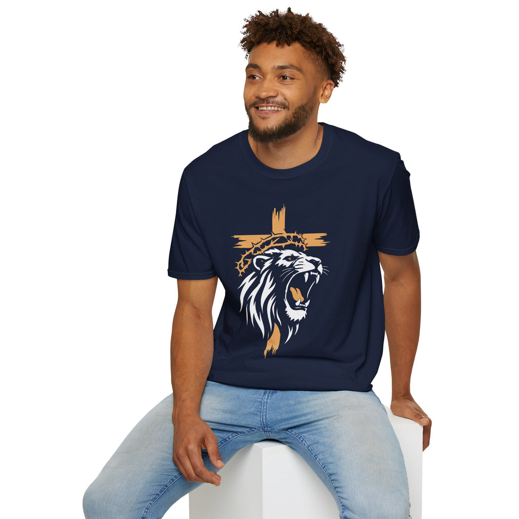 LION CROSS CROWN OF THORNS T-Shirt