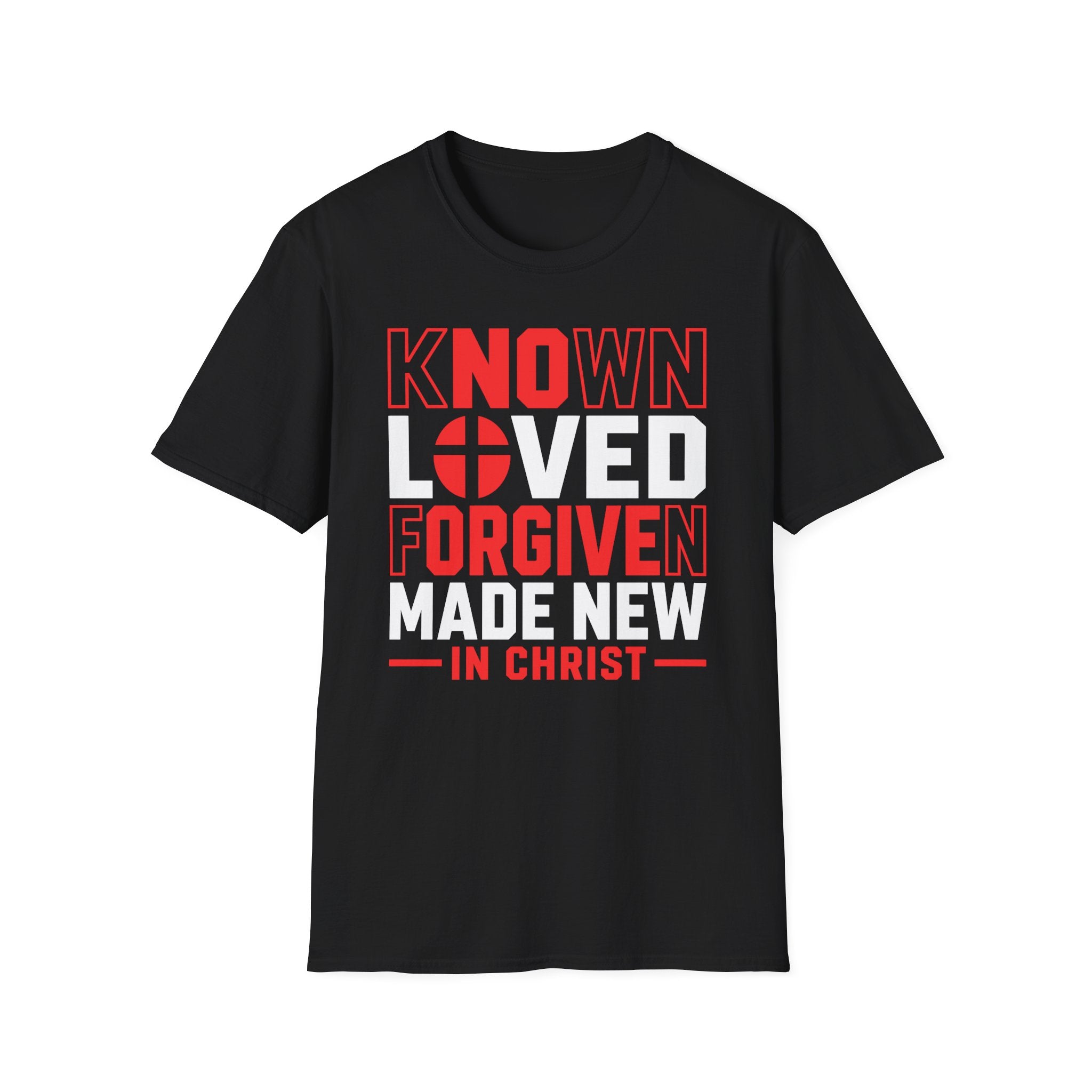 KNOWN LOVED FORGIVEN MADE NEW IN CHRIST T-Shirt