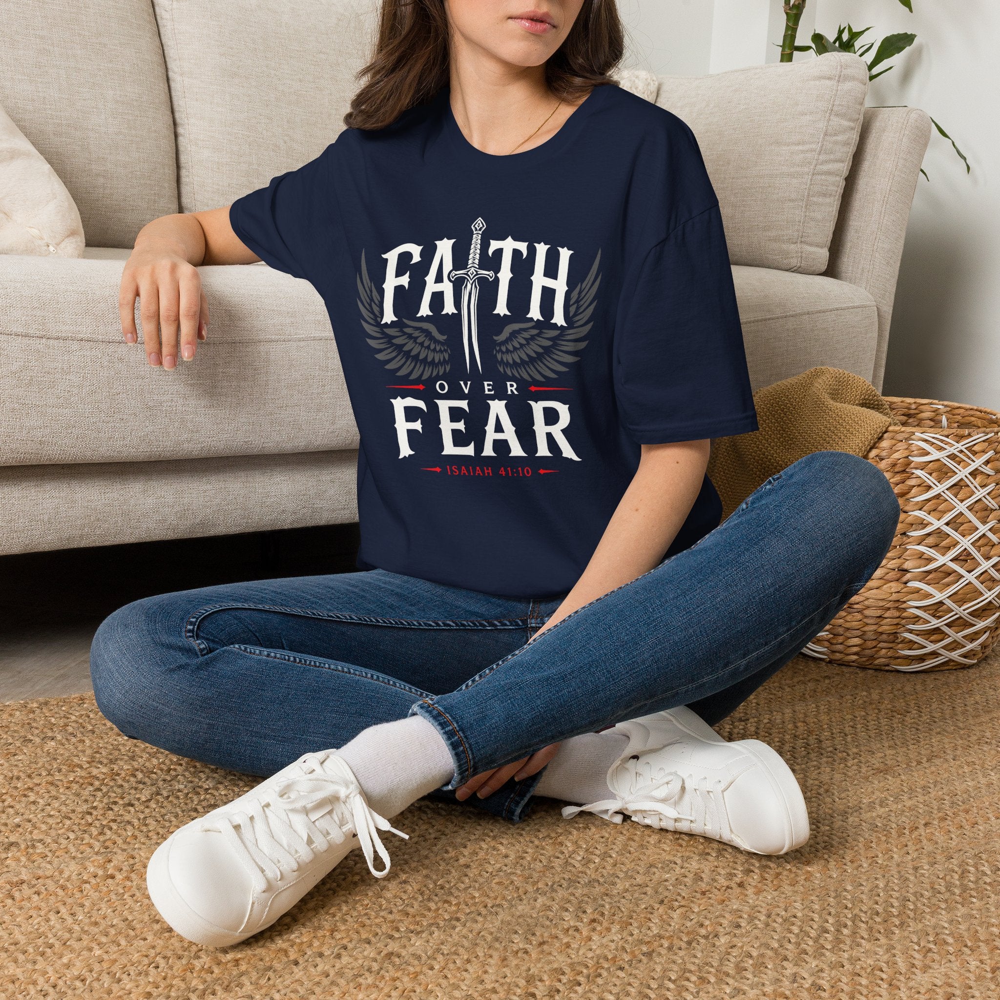 FAITH OVER FEAR SWORD T-Shirt