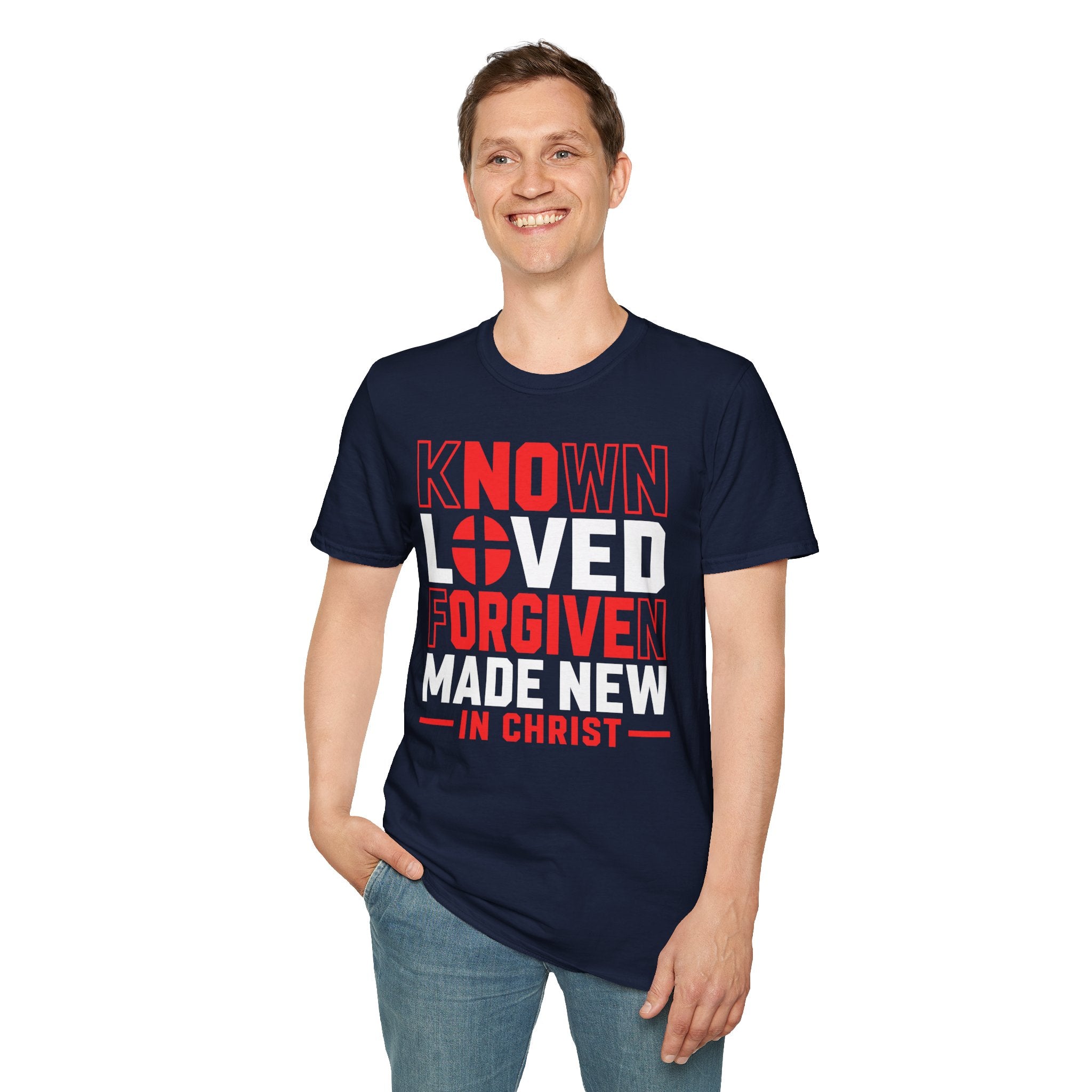 KNOWN LOVED FORGIVEN MADE NEW IN CHRIST T-Shirt