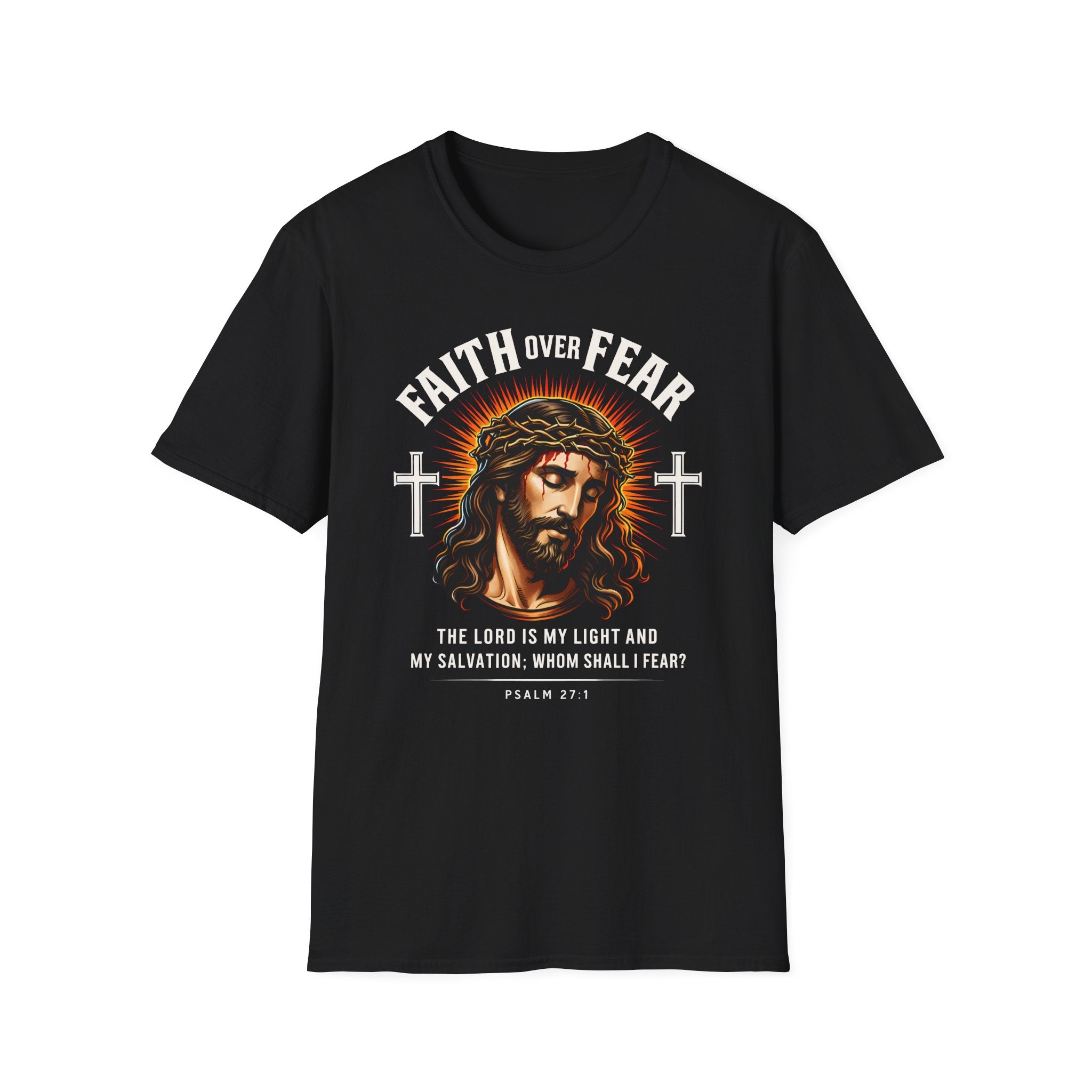 FAITH OVER FEAR JESUS CROWN OF THORNS T-Shirt
