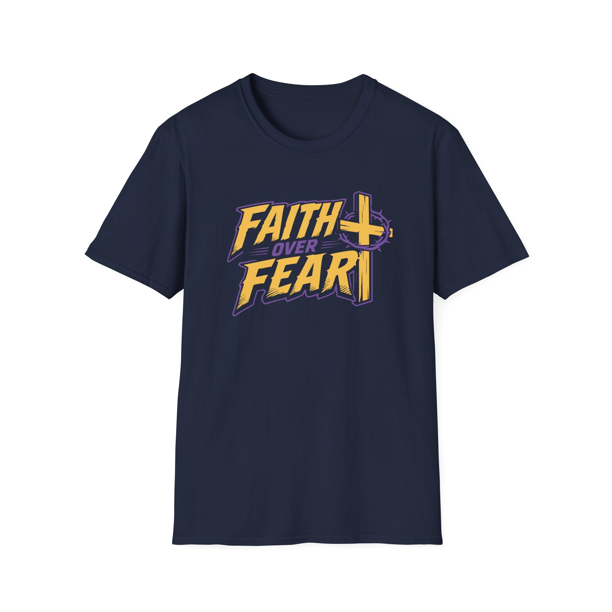 FAITH OVER FEAR YELLOW PURPLE 1 T-Shirt