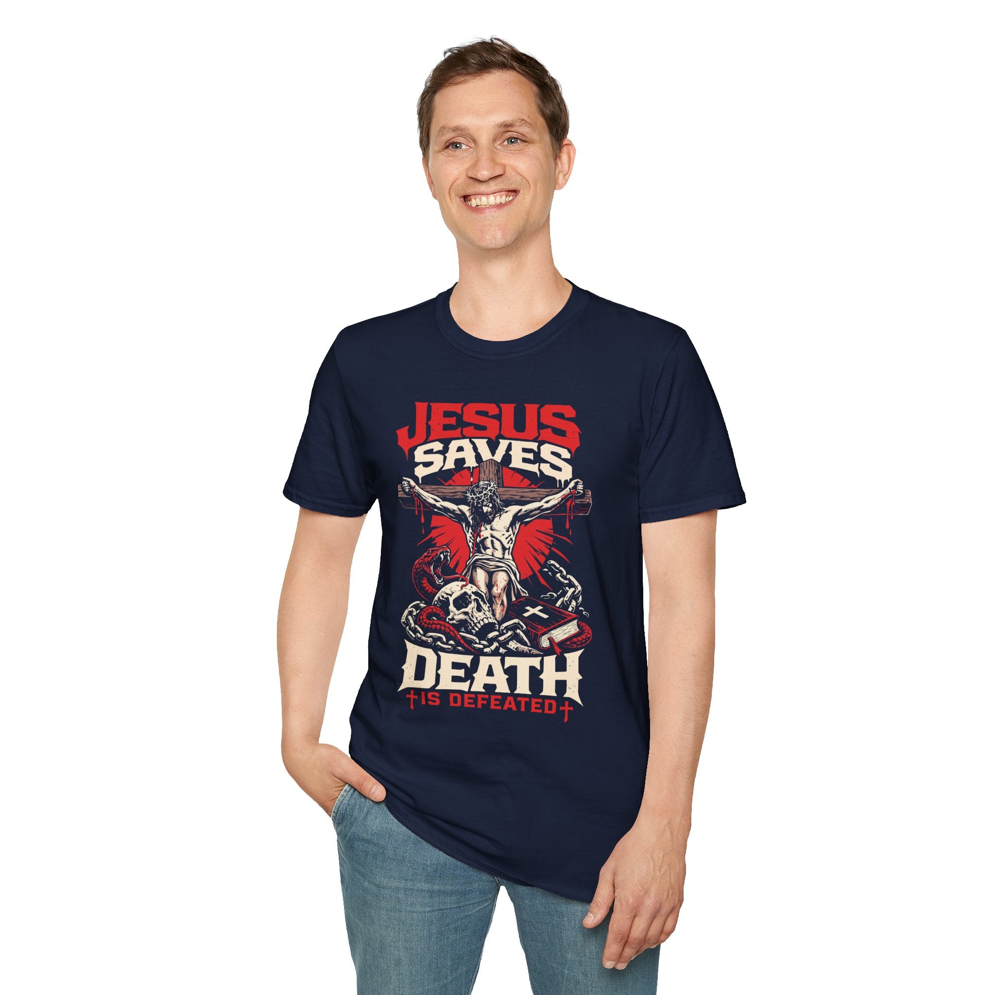 JESUS SAVES DEATH IS DEFEATED T-Shirt