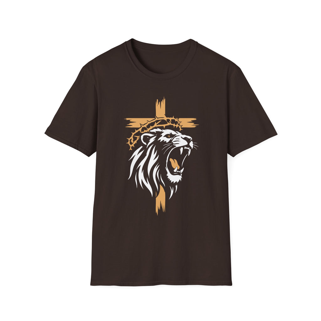 LION CROSS CROWN OF THORNS T-Shirt