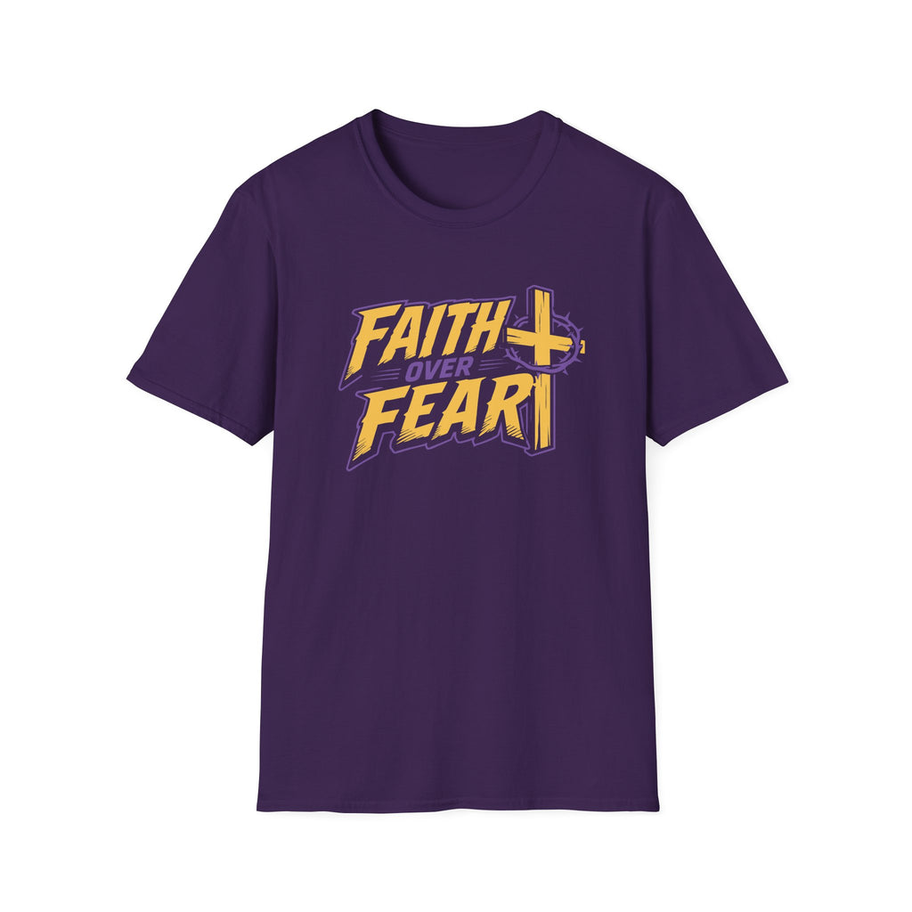 FAITH OVER FEAR YELLOW PURPLE 1 T-Shirt