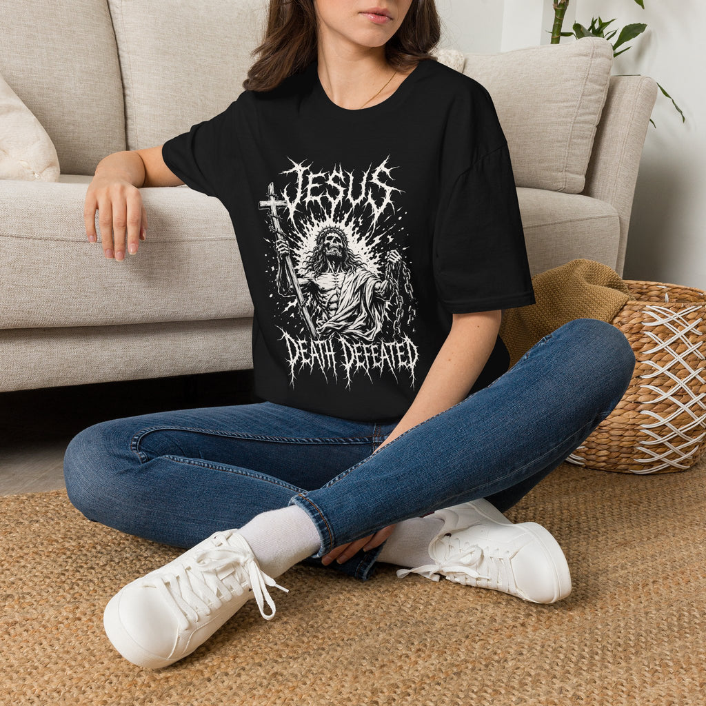 JESUS DEATH DEFEATED METAL T-Shirt