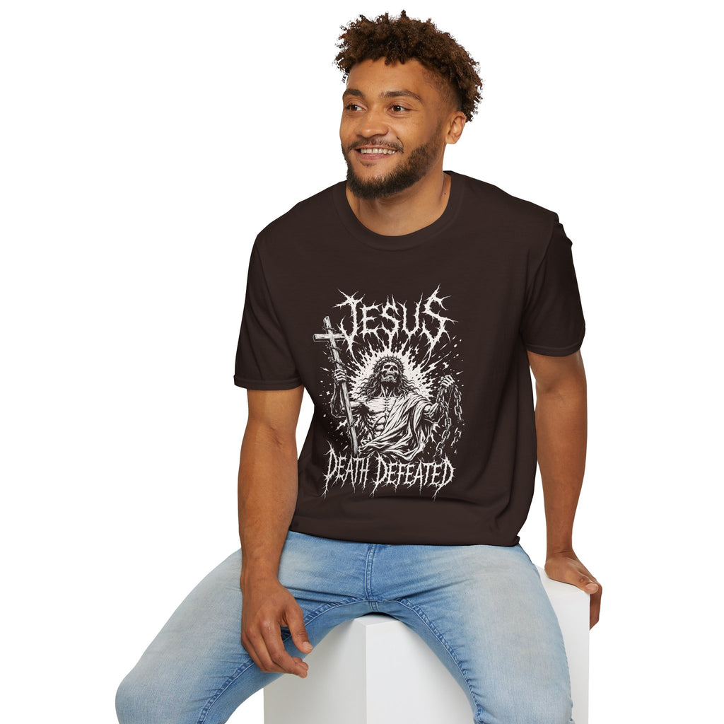JESUS DEATH DEFEATED METAL T-Shirt