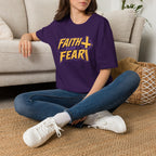FAITH OVER FEAR YELLOW PURPLE 1 T-Shirt