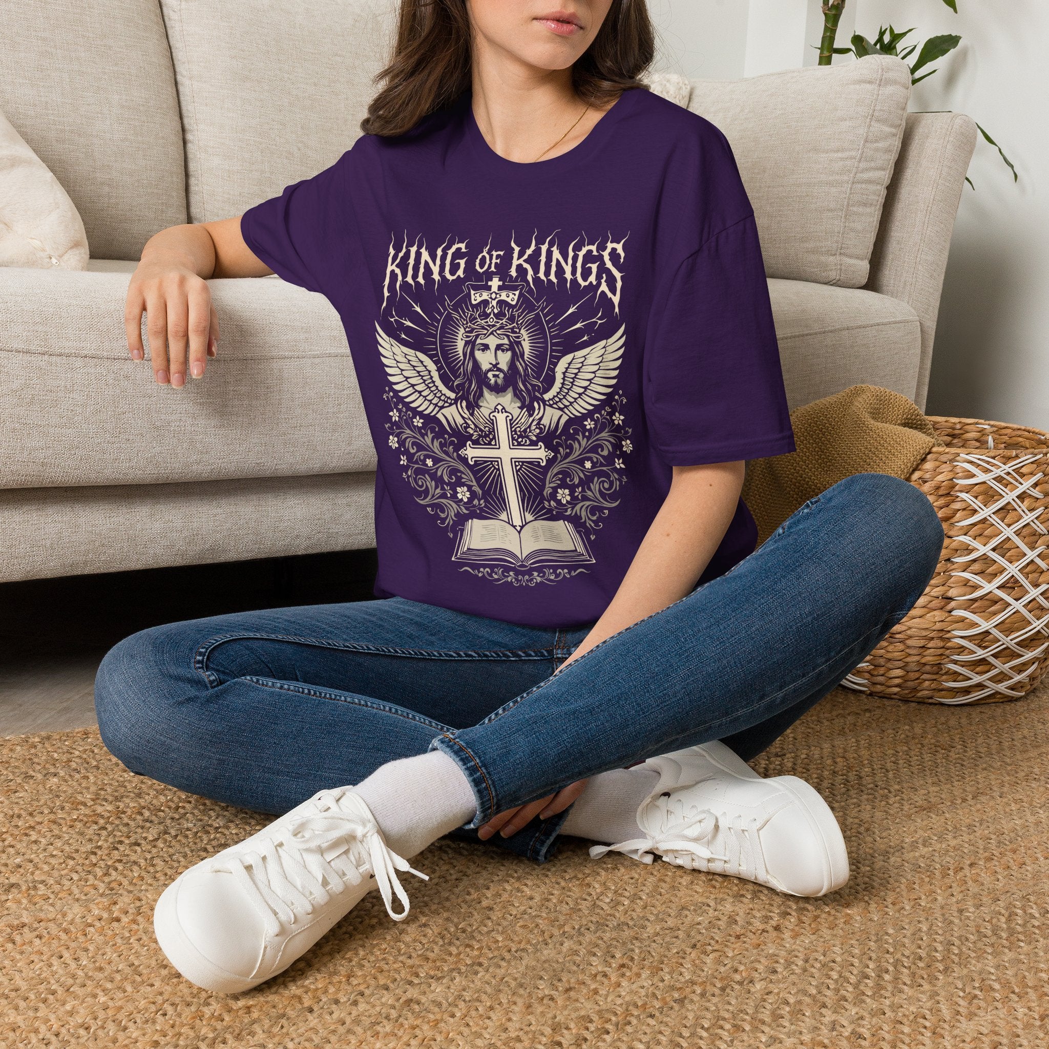 KING OF KINGS JESUS WINGS METAL T-Shirt
