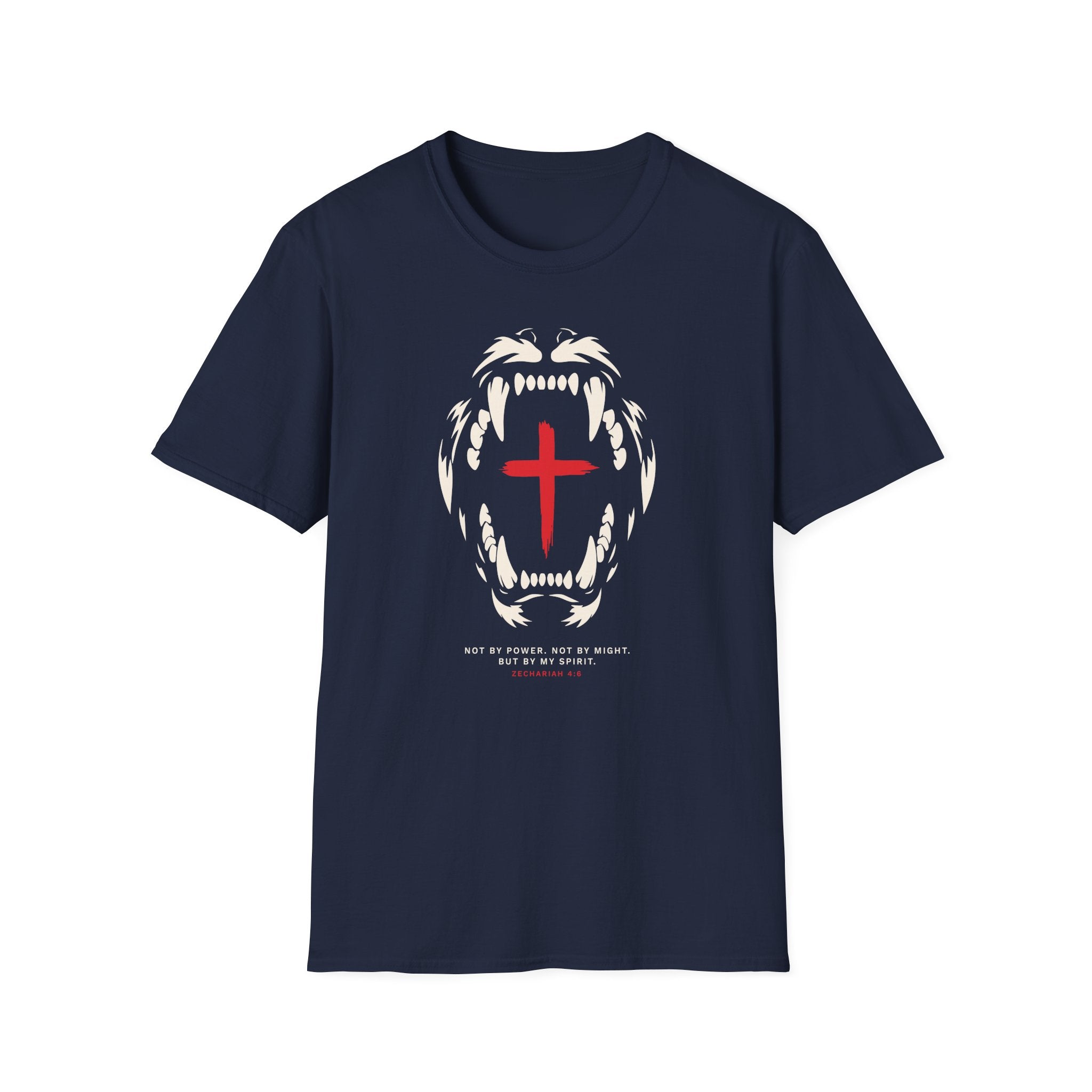 NOT BY POWER LION CROSS T-Shirt