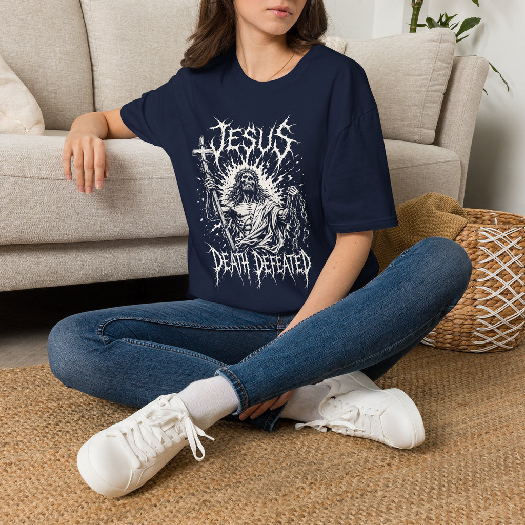 JESUS DEATH DEFEATED METAL T-Shirt